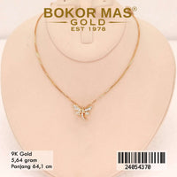 Kalung Emas Italy Santa Variasi Permata - 24054370 - 9K