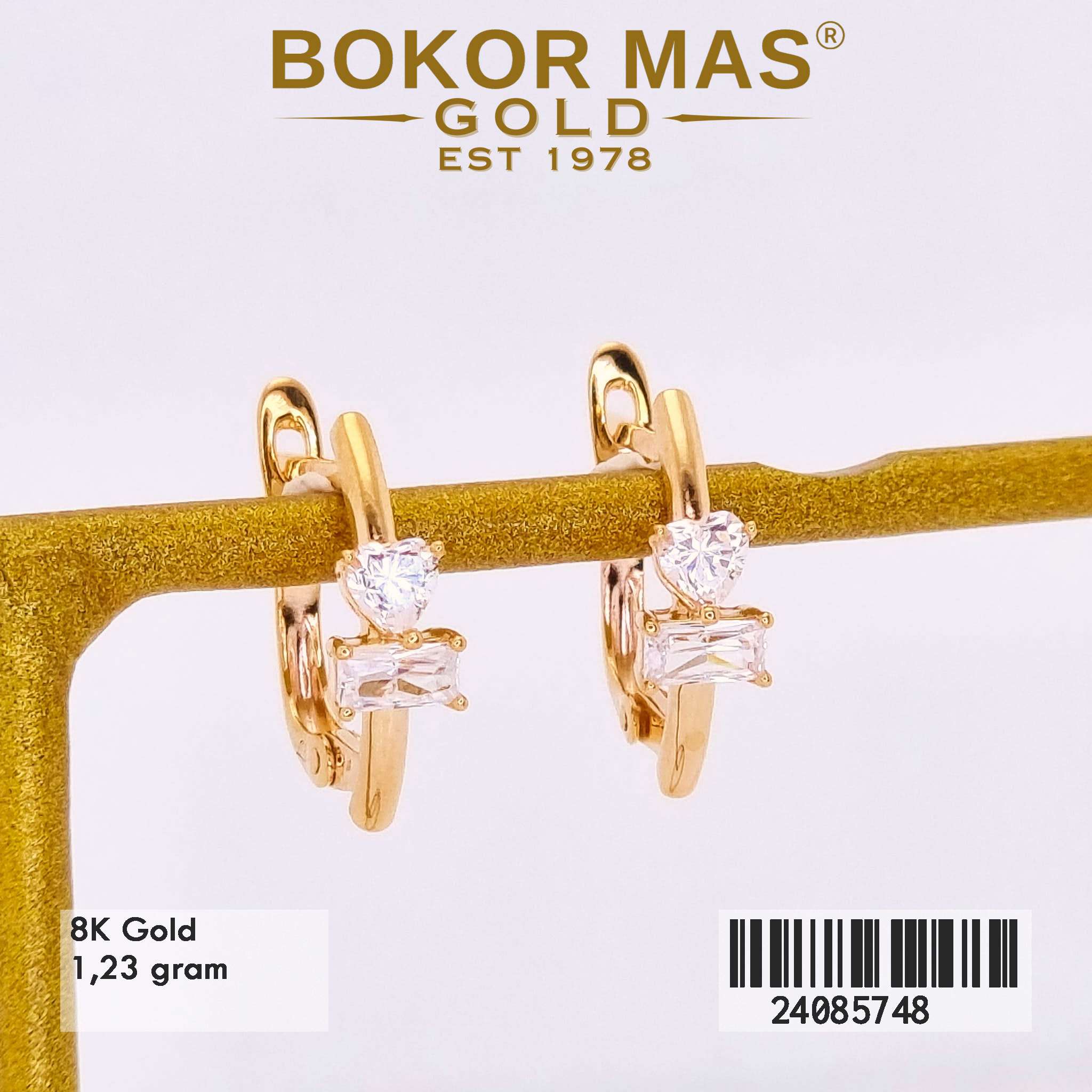 Anting Klip Variasi Stone - 24085748 - 8K