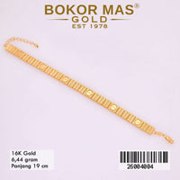 Gelang Rantai Variasi Tanpa Permata -  26004004 - 16K