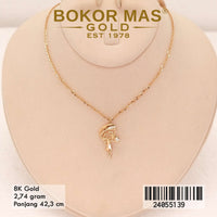 Kalung Emas Siyem Variasi Permata - 24055139 - 8K
