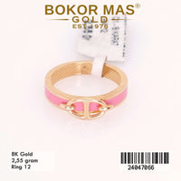 Cincin Emas Variasi List Pink - 24047066 - 8K