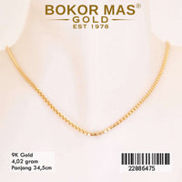 Kalung Emas Anak Milano Variasi Tanpa Permata - 22086475 - 9K