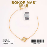 Gelang  Emas Rantai Siem Variasi Clover - 23073795 - 16K