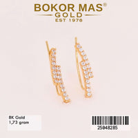 Anting Emas Crawel Variasi Permata - 25048285 - 8K