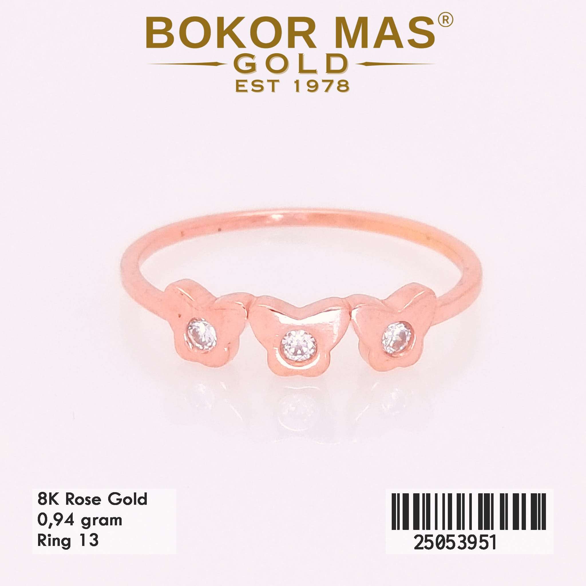 Cincin Emas Variasi Permata - 25053951 - 8K