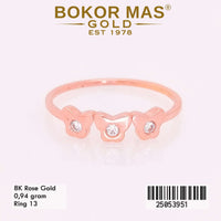 Cincin Emas Variasi Permata - 25053951 - 8K