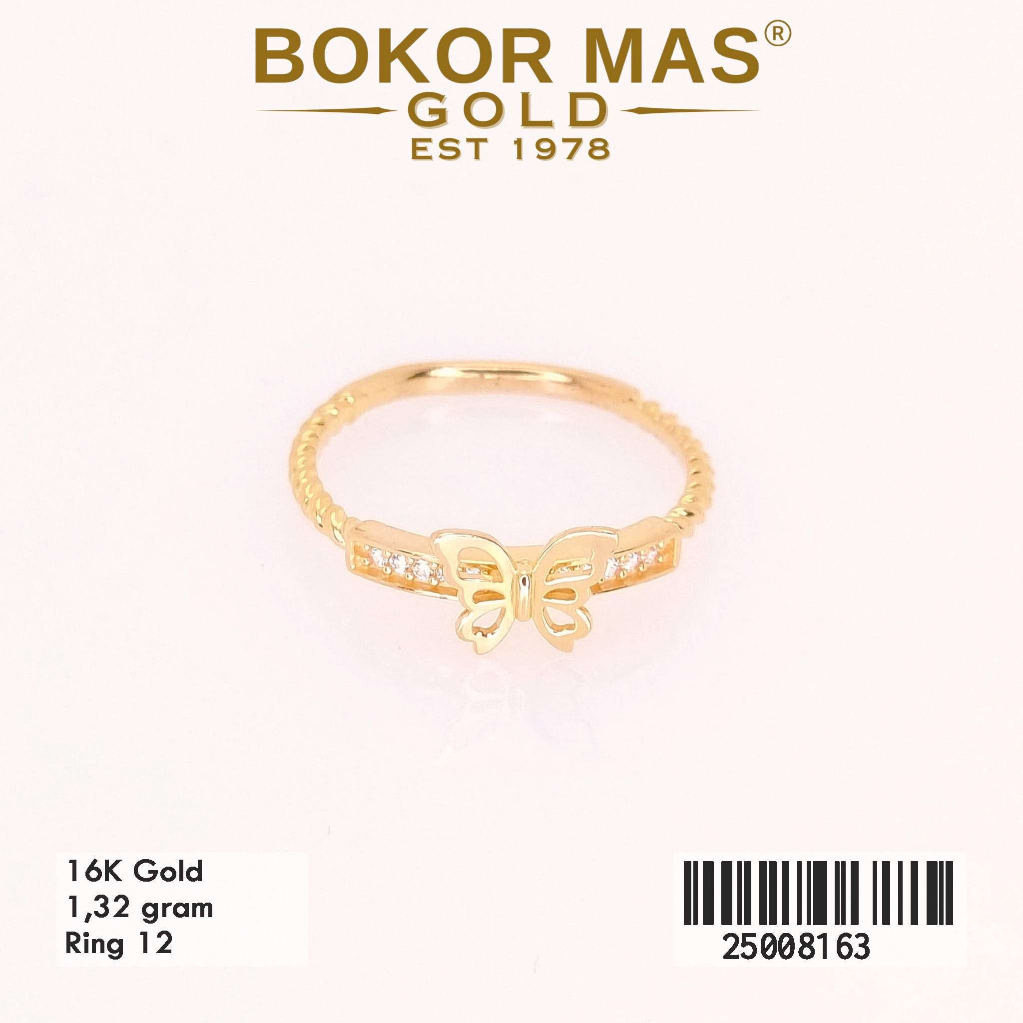 Cincin Variasi Kupu Permata - 25008163 - 16K