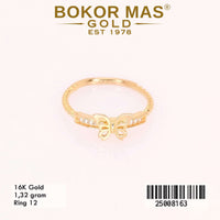 Cincin  Emas Variasi Kupu Permata - 25008163 - 16K