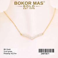 Kalung Emas Aurel Variasi Permata - 24075871 - 8K