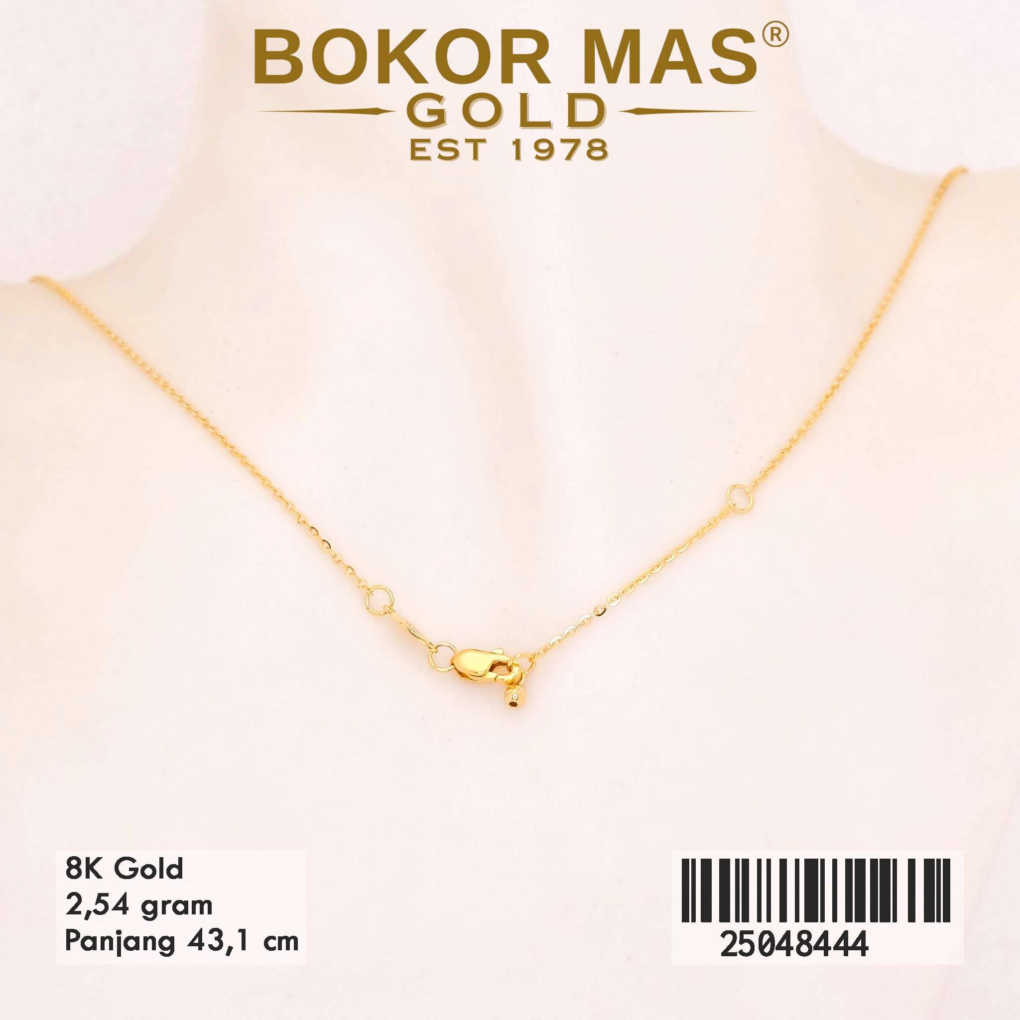 Kalung Emas Siyem Variasi Tanpa Permata - 25048444 - 8K