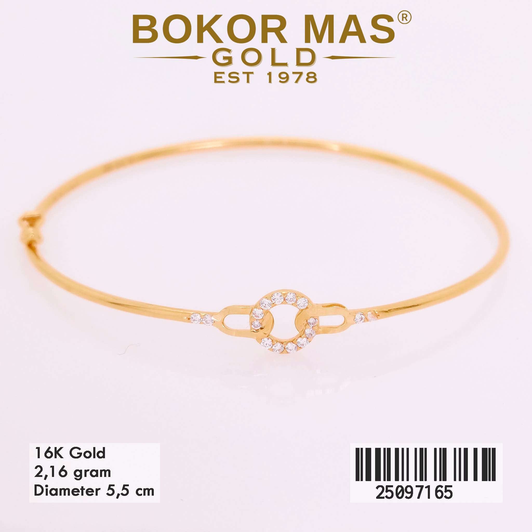 Gelang Kaku Variasi Permata - 25097165 -  16K