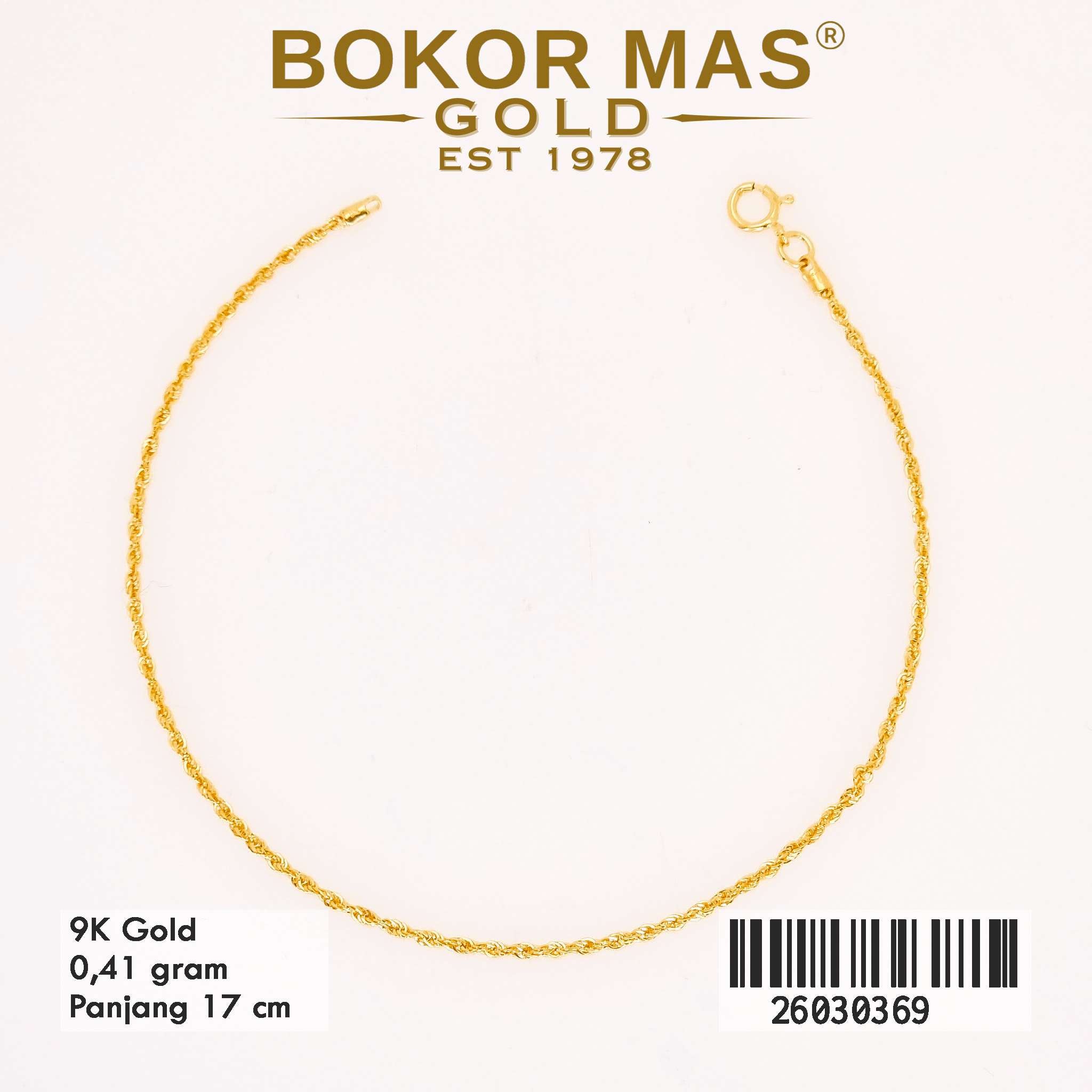  Gelang Rantai Variasi Korea Tambang - 26030369 - 9K