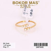 Cincin Emas Variasi Batu Permata - 24075459 - 8K