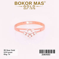 Cincin Emas Variasi Permata Aurel - 25054583 - 8K