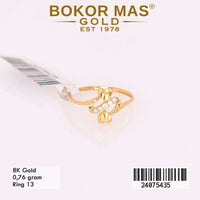 Cincin Emas Variasi Hati Permata - 24075435 -8K