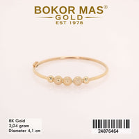 Gelang Emas  Bangkok Anak Variasi Boba Tanpa Permata - 24076464 - 8K