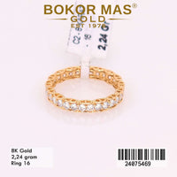 Cincin Emas Variasi Full Permata - 24075469 - 8K