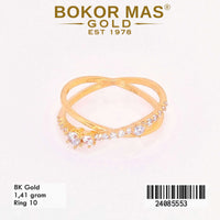 Cincin Emas  Variasi Permata - 24085553 - 8K