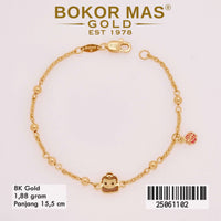 Gelang Emas Rantai Anak Variasi Boneka - 25061102 - 8K