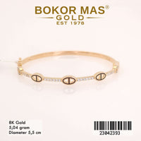 Gelang  Emas Bangkok Variasi Permata - 23042393 - 8K