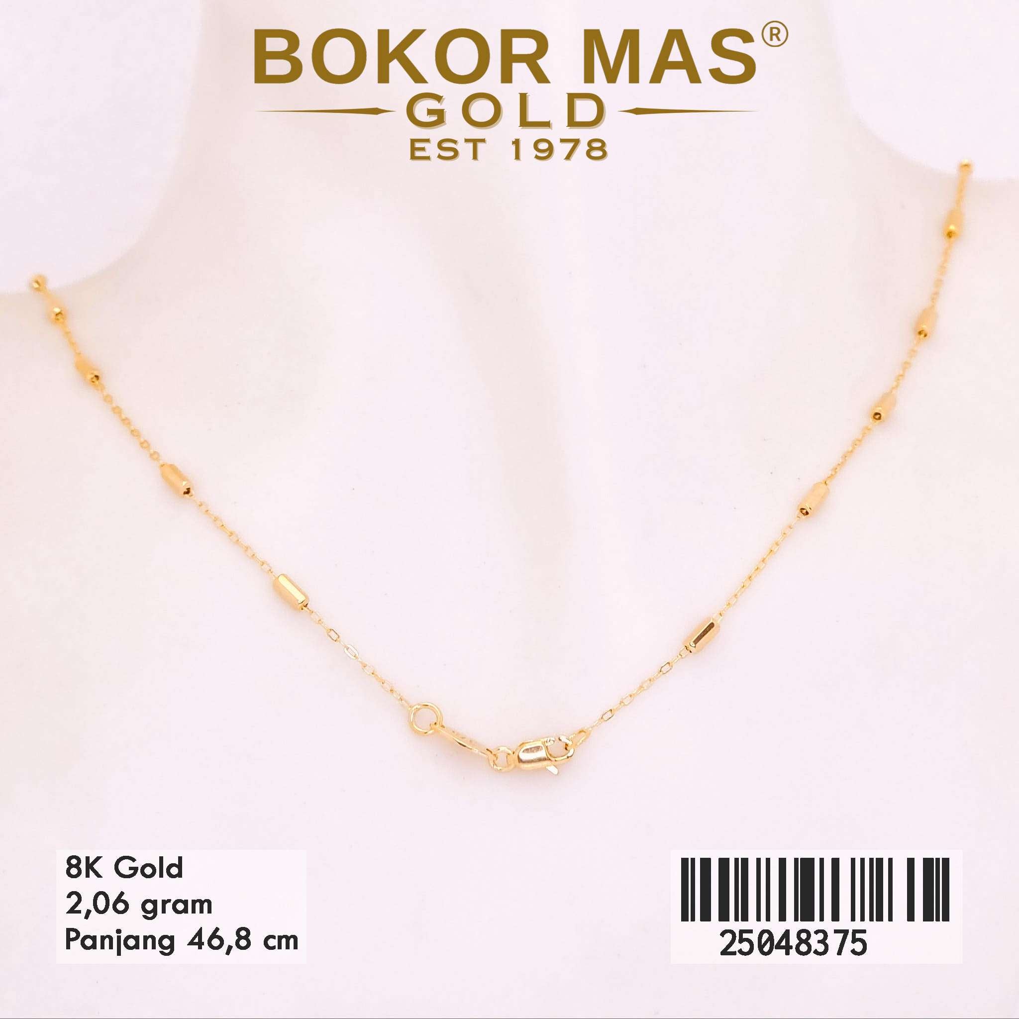 Kalung Emas Variasi Tanpa Permata - 25048375 - 8K