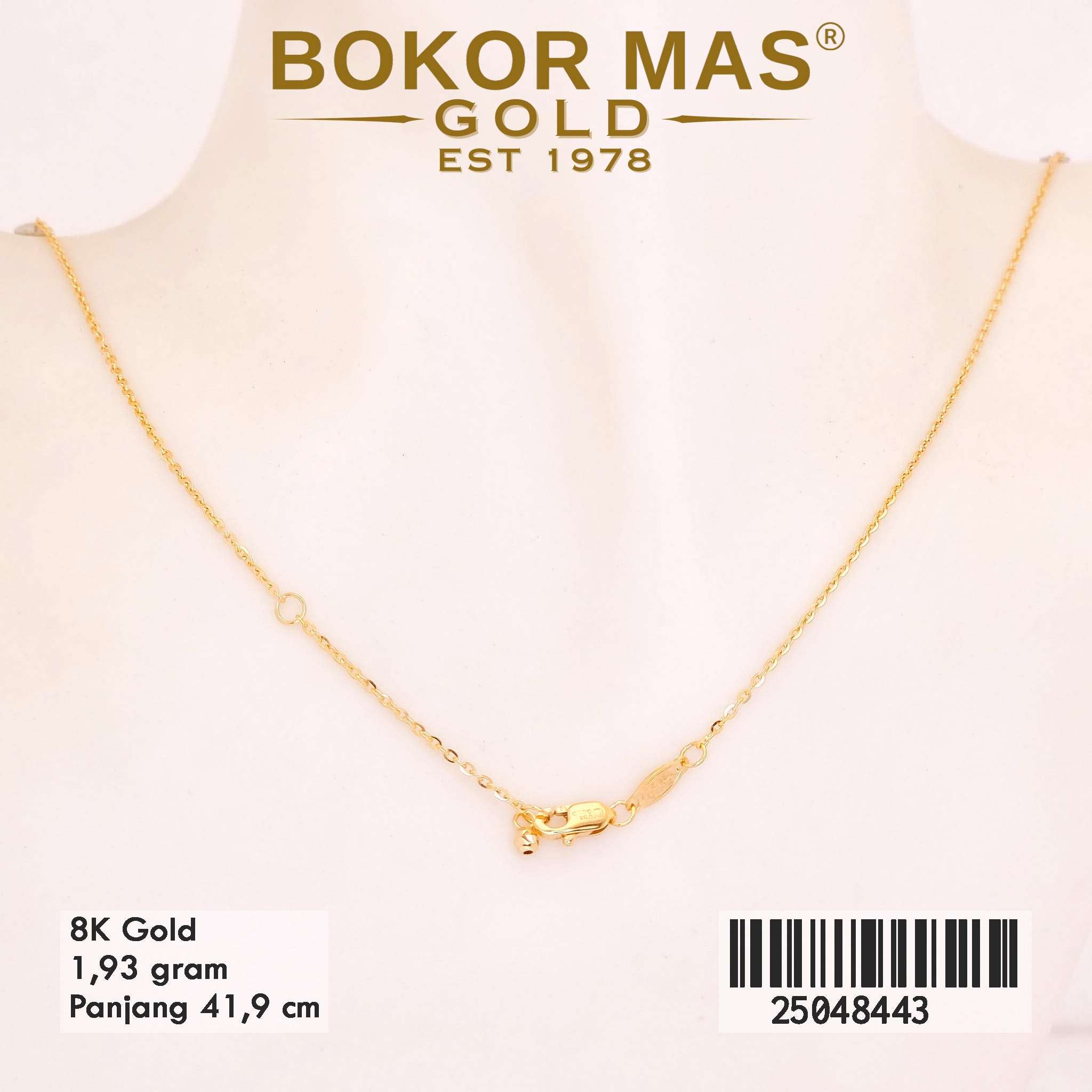 Kalung Emas Variasi Permata -  25048443 - 8K