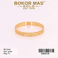 Cincin Emas Variasi Tanpa Permata - 25048195 - 8K
