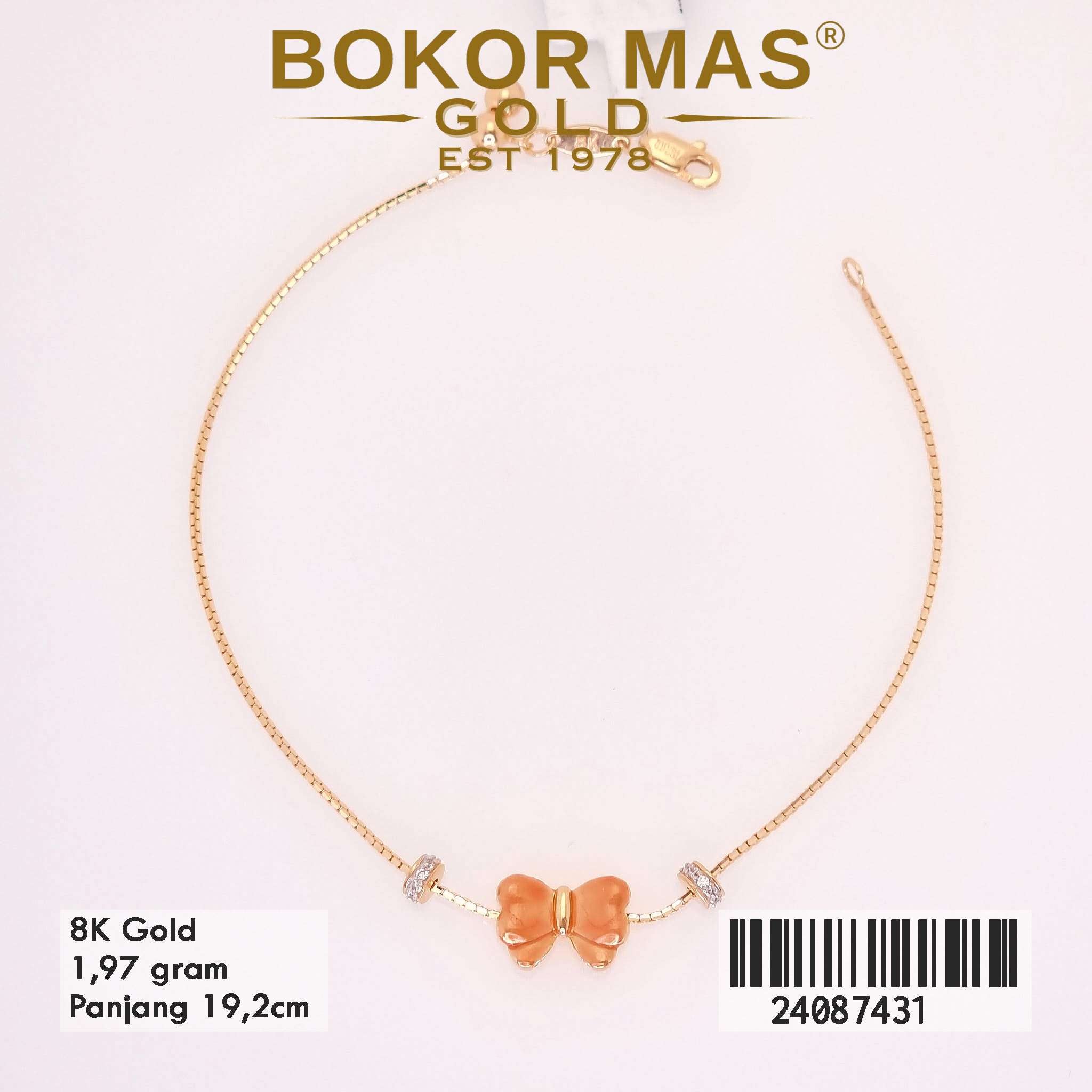 Gelang Rantai Itali Variasi Pita - 24087431 - 8K