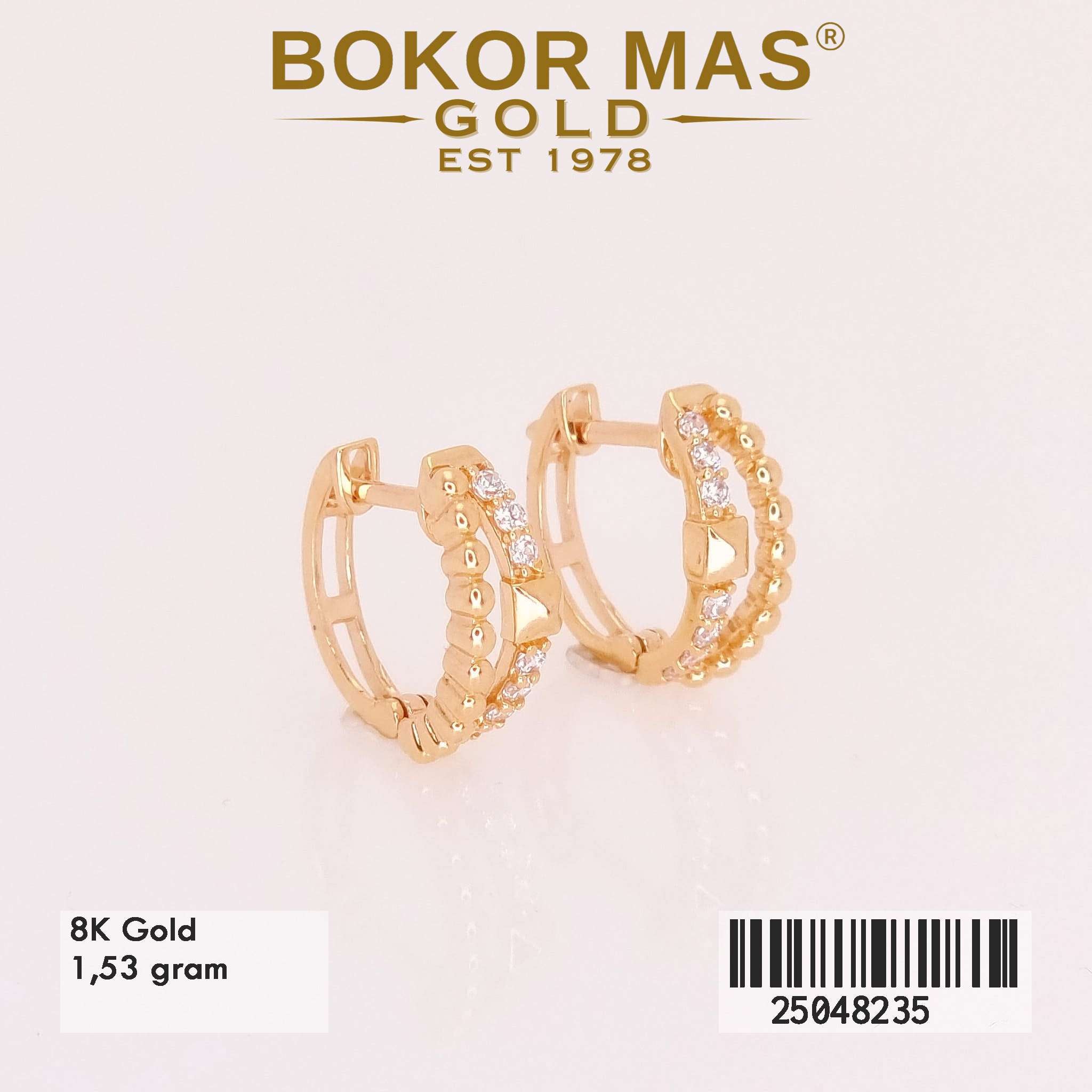Anting Klip Variasi Permata - 25048235 - 8K