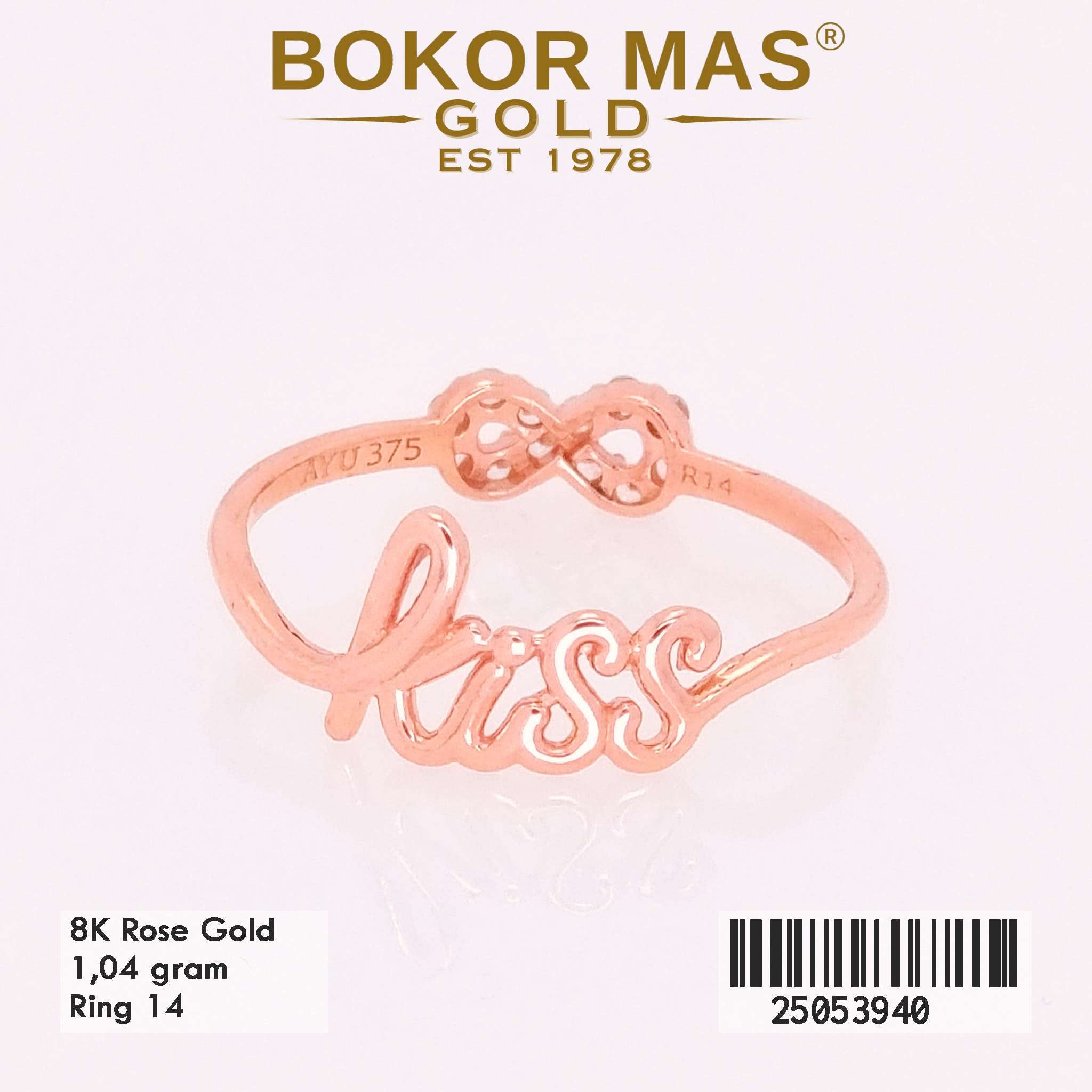 Cincin Emas Variasi Invinite Kiss - 25053940 - 8K