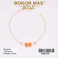 Gelang  Emas Serut Variasi Pita - 24087429 - 8K