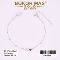 Gelang Rantai Jedar Variasi Hati - 25082804 - 8K