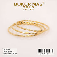 Gelang  Emas Bangkok Kroncong Anak Tanpa Permata - 24076440 - 8K