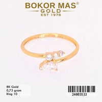 Cincin  Emas Variasi Permata - 24085533 - 8K