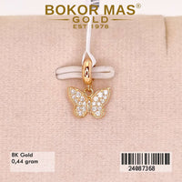 Liontin Emas Variasi Permata Kupu - 24087368 - 8K