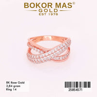 Cincin Emas Variasi Permata Layer - 25054571 - 8K