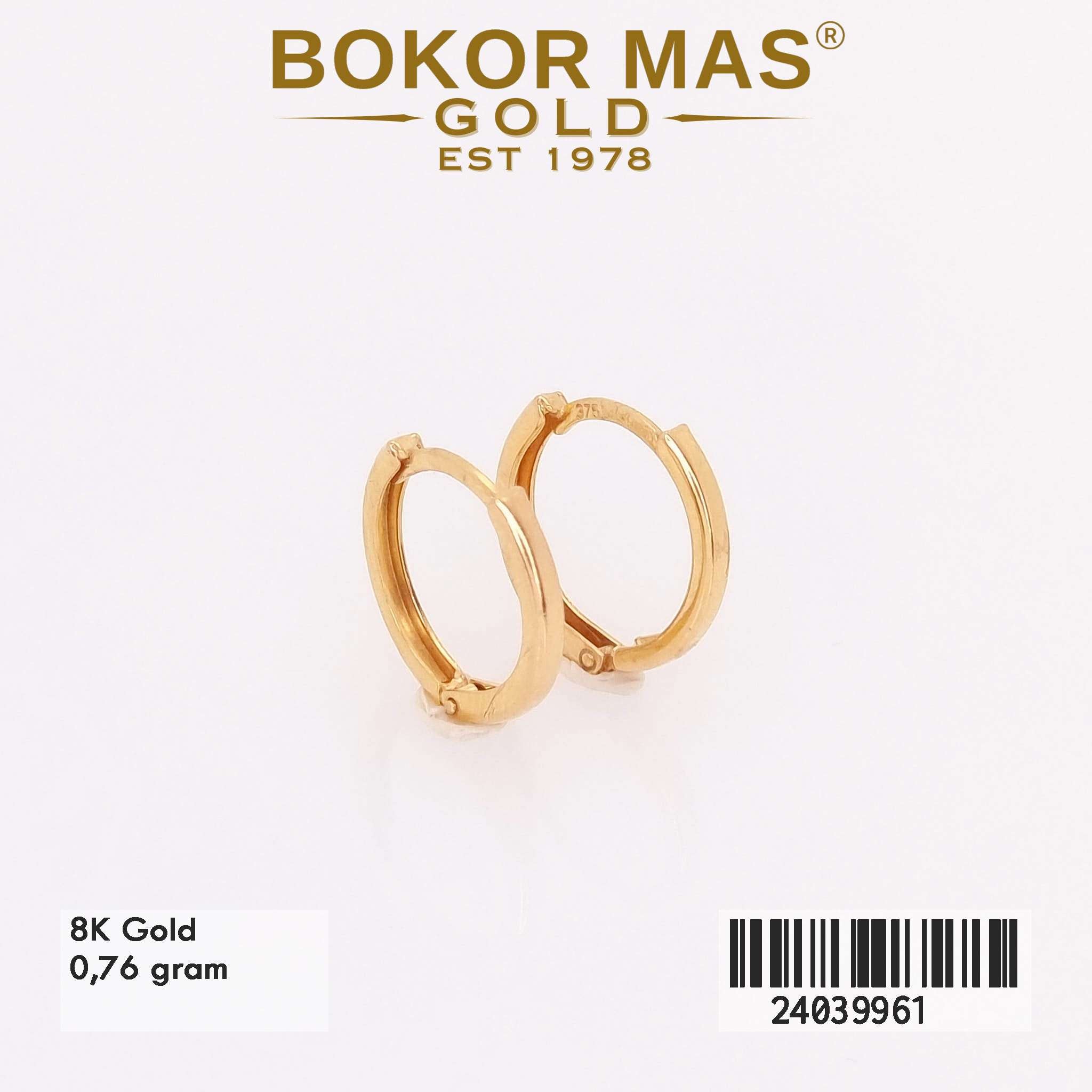 Anting Klip Polos Variasi Tanpa Permata - 24039961 - 8K