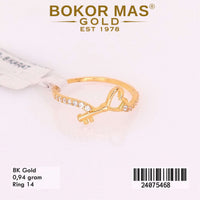 Cincin Emas Variasi Kunci Hati - 24075468 - 8K