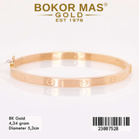 Gelang Emas Kaku Ctr Variasi Tanpa Permata - 23087528 - 8K