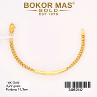 Gelang Emas  Rantai Anak Variasi Tanpa Permata - 24052942 - 16K
