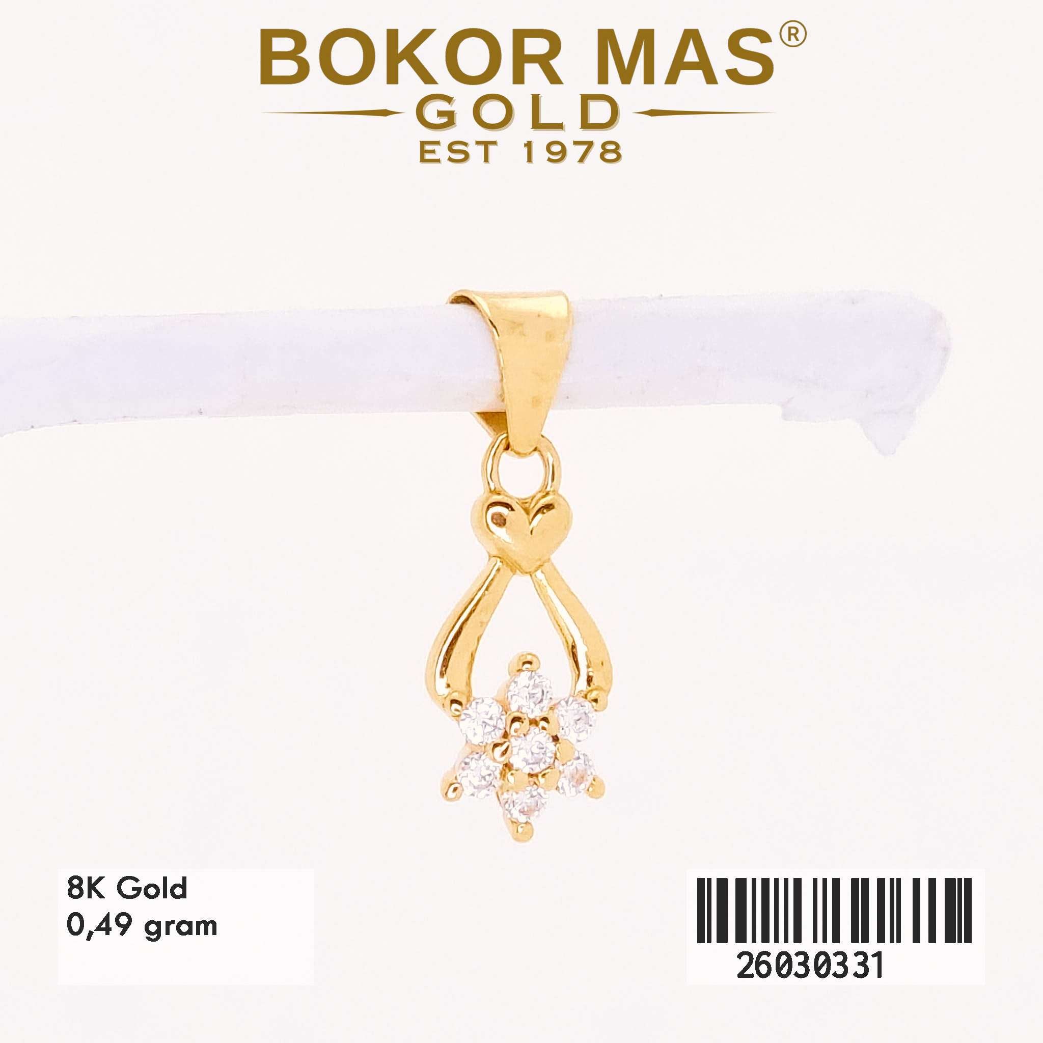  Liontin Variasi Permata - 26030331 - 8K
