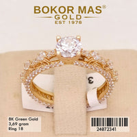 Cincin Emas Variasi Permata - 24072341 - 8K