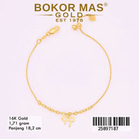 Gelang Rantai Serut Italy Variasi Pita - 25097187 - 16K