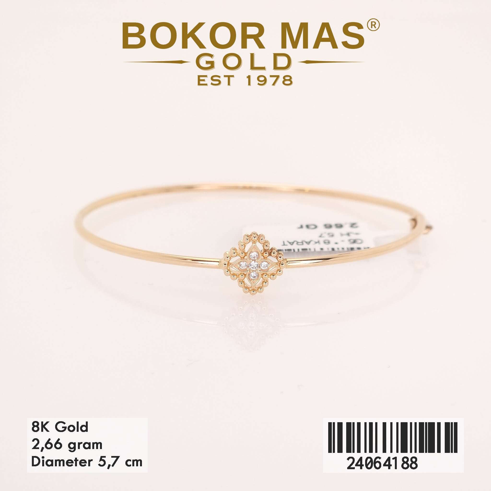 Gelang Bangkok Variasi Clover Permata - 24064188 - 8K