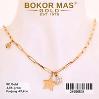 Kalung Emas  Variasi Bintang - 24056834 - 8K