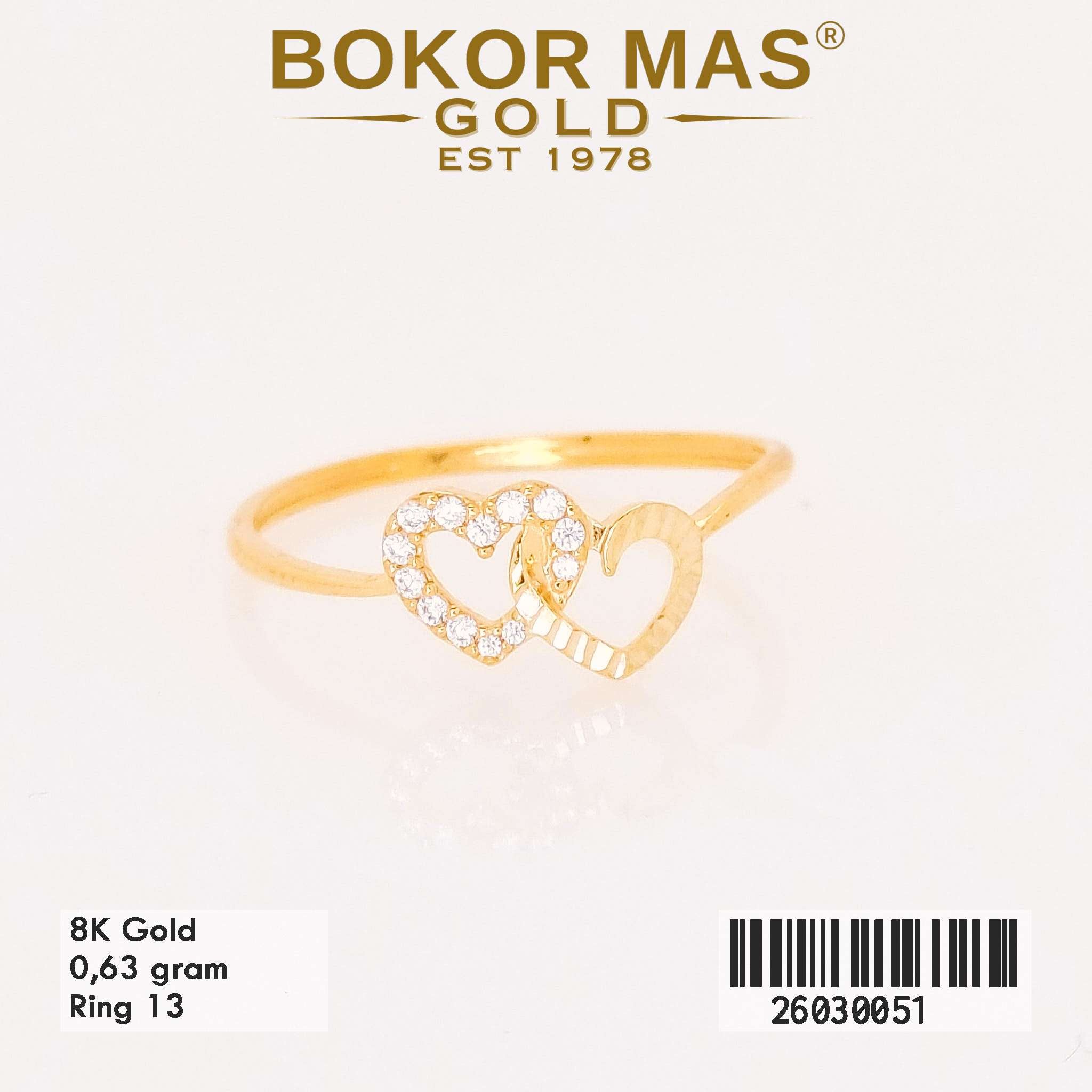  Cincin Variasi Permata Hati - 26030051 - 8K
