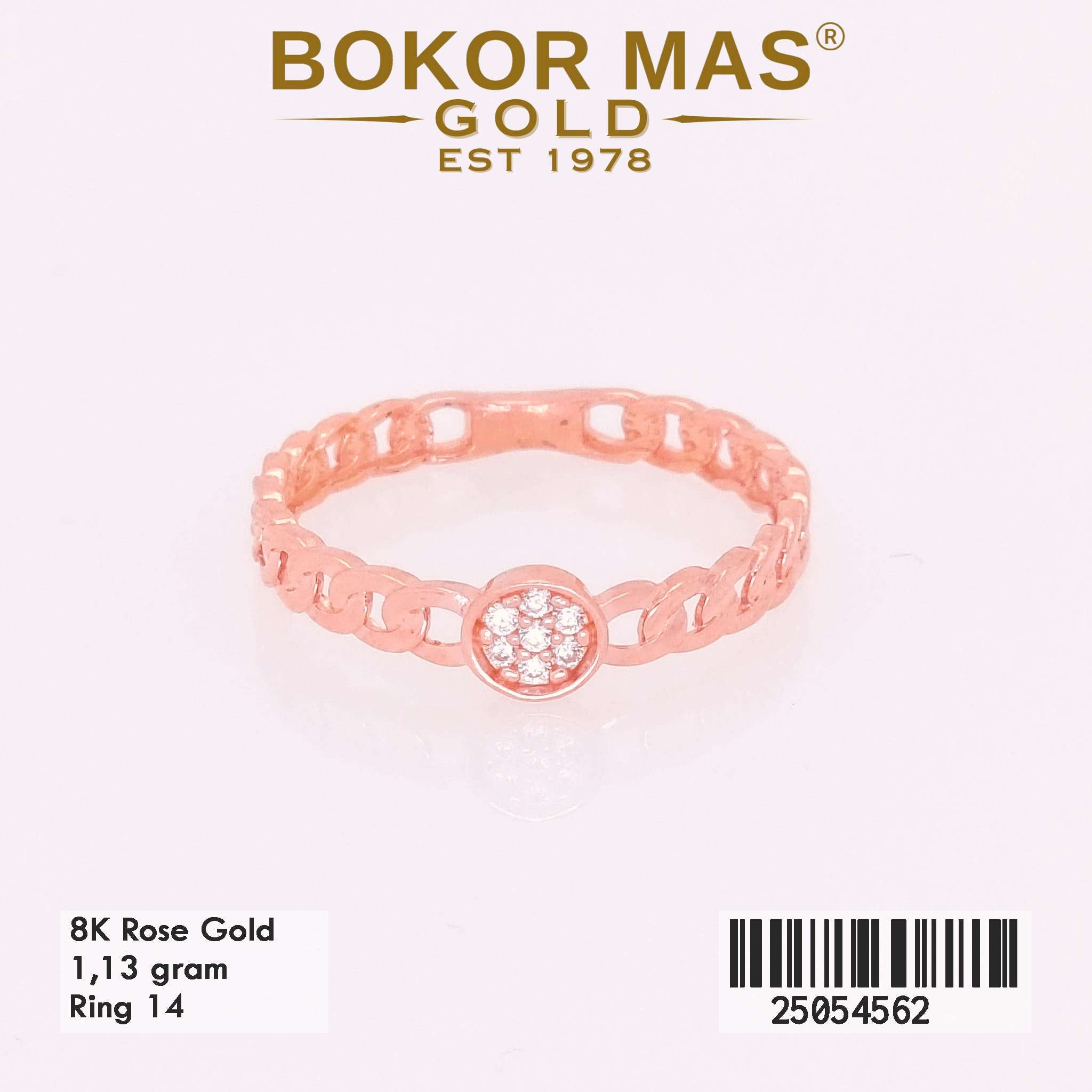 Cincin Emas Variasi Rantai Permata - 25054562 - 8K
