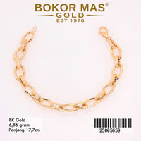 Gelang Emas Rantai Variasi Tanpa Permata - 25005659 - 8K