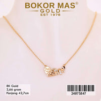Kalung Emas  Variasi Kupu Hati - 24075847 - 8K