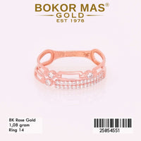 Cincin Emas Variasi Permata Layer - 25054551 - 8K